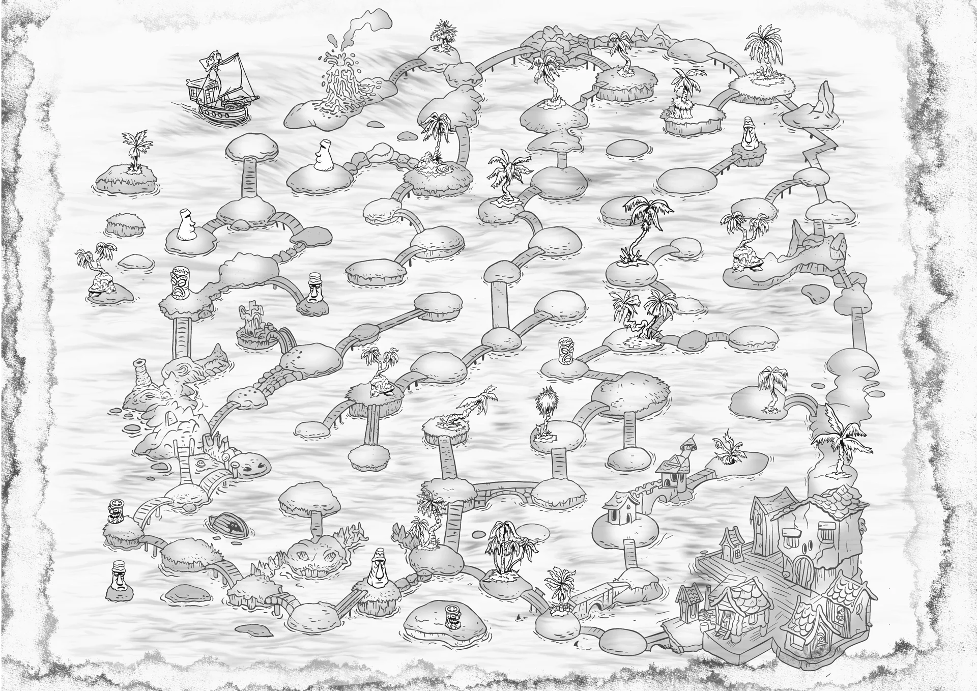 labyrint, tegning, humor, vitsetegning, karikatur, tegneserie, satire, fantasi, portrett, dyr, barnebok