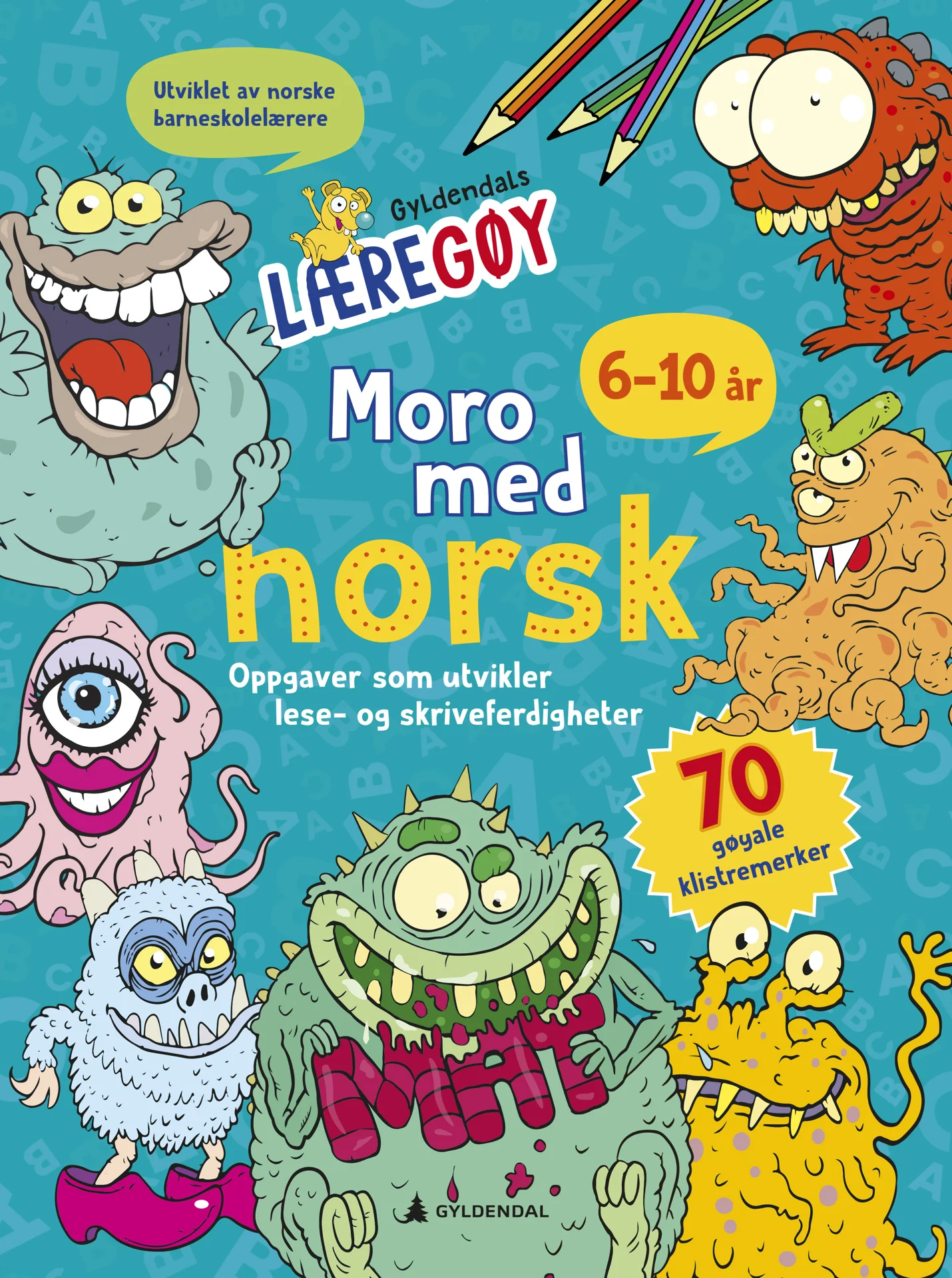 læring, lek, fantasi, kreativitet, moro, oppdagelse, nysgjerrighet, mestring, aktivitet, oppgaver, hjernetrim, gåter, labyrinter, prikk til prikk, finn forskjellene, fargelegging, tegning, bokstaver, ord, lesing, skriving, tall, regning, former, mønster, dyr, småkryp, roboter, fotball, natur, årstider, sommer, jul, påske, skole, skolestart, barn, venner, blyanter, farger, aktivitetsbøker