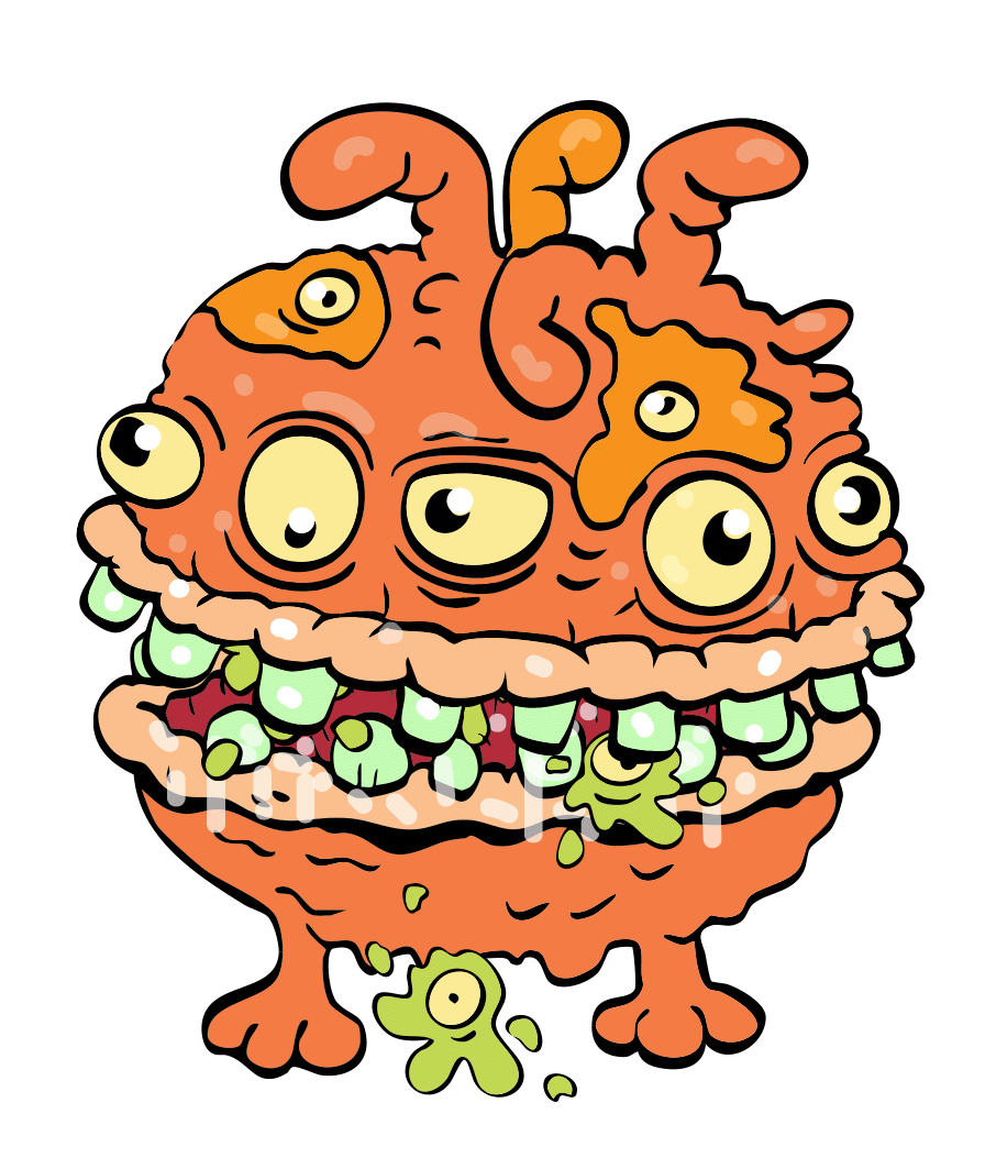 monstre, tegnseriefigur, barnebok, barn, billedbok, illustrasjon, tegne, fantasi