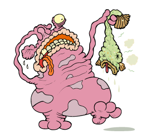 stinke, monstre, tegnseriefigur, barnebok, barn, billedbok, illustrasjon, tegne, fantasi