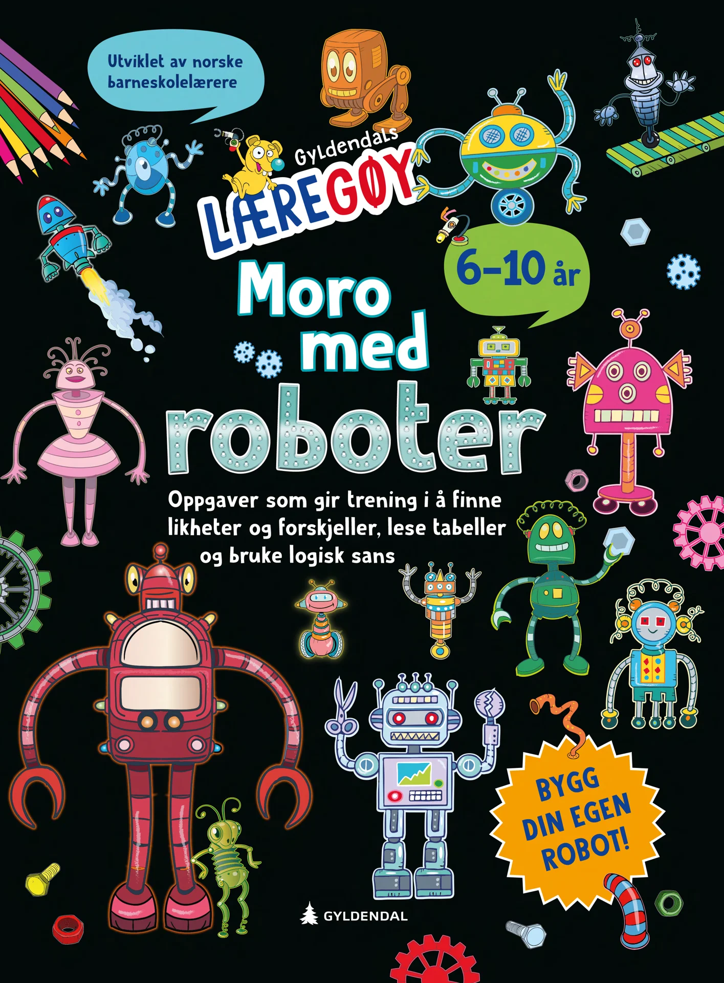 roboter, kreativt, aktivitetsbøker, læring,tegning, oppgavebøker, fantasi,myldrebilder