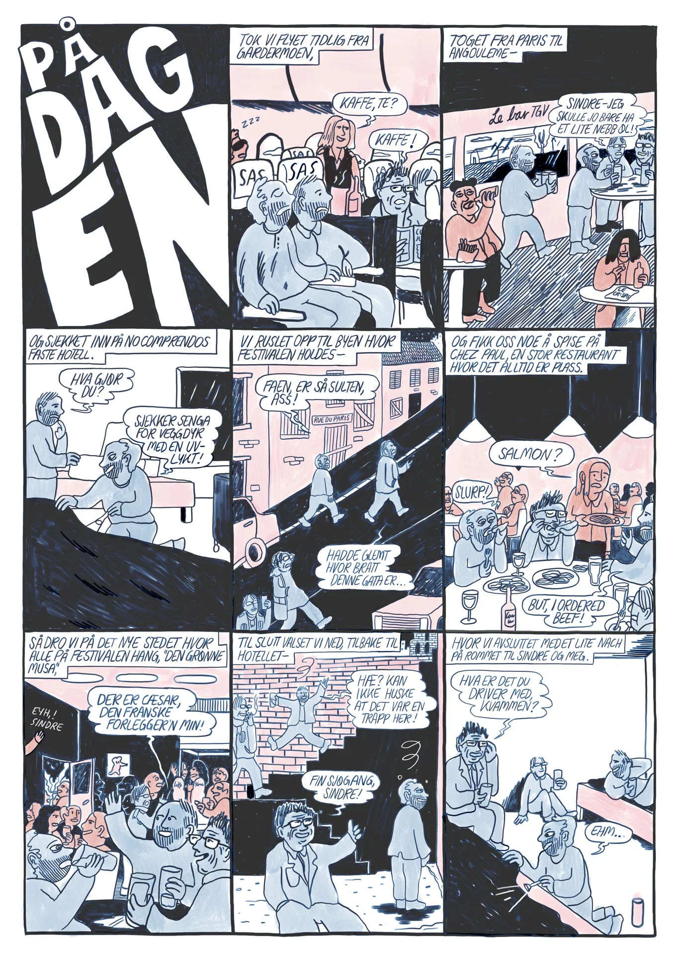 Utdrag tegneserie (festivalrapport), for Empirix. (2025)